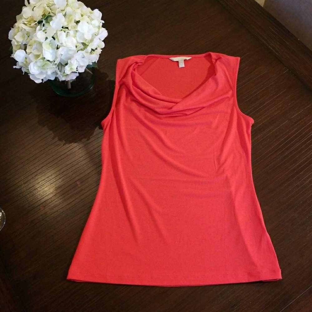 Sleeveless cowl neck top